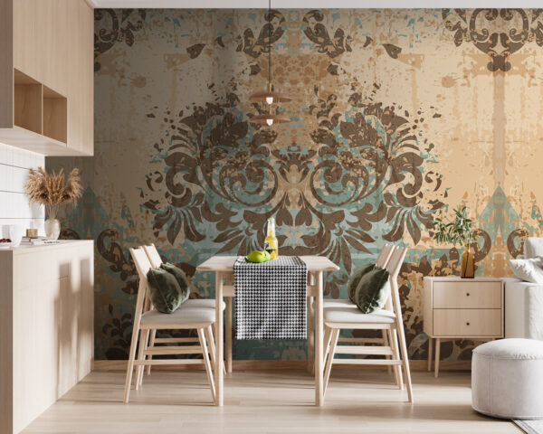 Elegant swirls in muted tones Wall murals Elegant swirls in muted tones