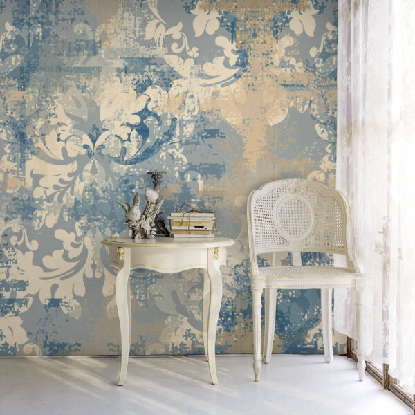 Vintage abstract floral pattern design Wall murals Vintage abstract floral pattern design