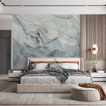 Wall murals Abstract marble texture with shimmering accents.