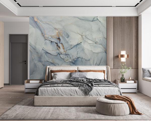 Abstract marble texture with shimmering accents Wall murals Abstract marble texture with shimmering accents
