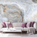 Wall murals Abstract swirling patterns in soft tones