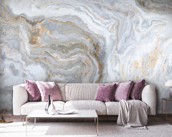 Abstract swirling patterns in soft tones Wall murals Abstract swirling patterns in soft tones