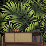 Wall murals Group of green leaves