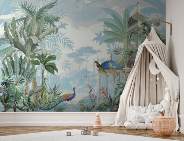 Mural of birds and plants Wall murals Mural of birds and plants