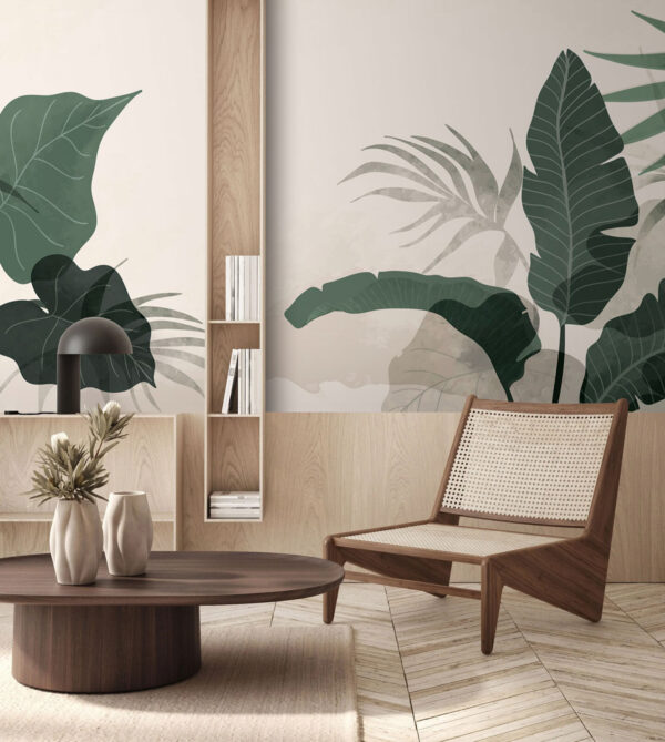 Lush greens in tranquil harmony Wall murals Lush greens in tranquil harmony