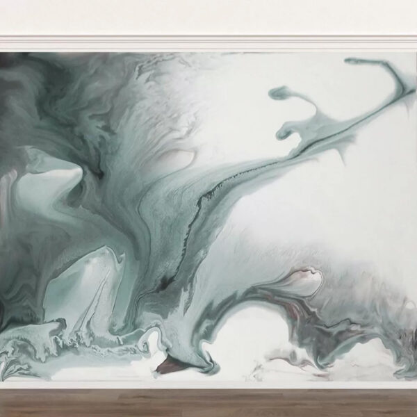 Abstract swirls in soothing hues Wall murals Abstract swirls in soothing hues