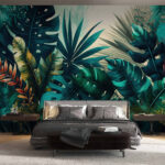 Wall murals Vibrant tropical foliage in harmony.