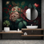 Wall murals Elegant blooms with rich colors