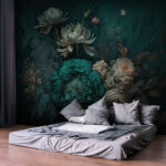 Wall murals Floral artwork with delicate petals.
