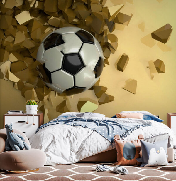 Black and white football ball Wall murals Black and white football ball