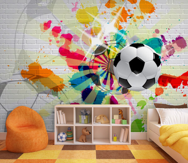 Black and white football ball Wall murals Black and white football ball
