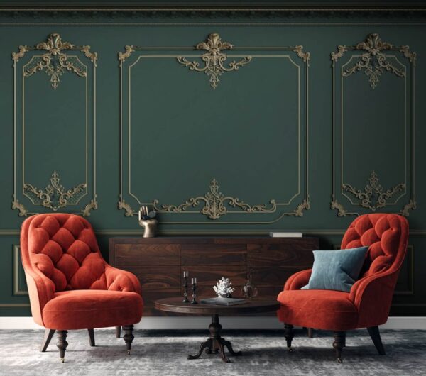 Elegant wall decor in rich tones Wall murals Elegant wall decor in rich tones