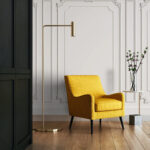Wall murals Elegant white wall with ornate design