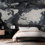 Wall murals Hot air balloon in the sky