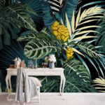 Wall murals Pattern of tropical plants