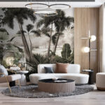 Wall murals Tropical paradise by the water.