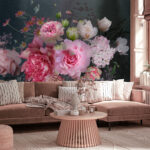 Wall murals Elegant blossoms in graceful arrangement