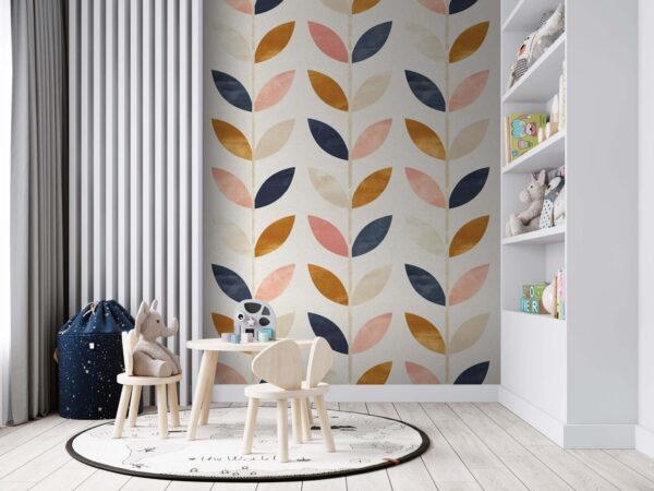 Pattern of colorful leaves Wall murals Pattern of colorful leaves
