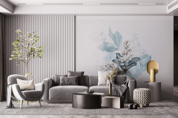 Delicate flora on a soft backdrop Wall murals Delicate flora on a soft backdrop