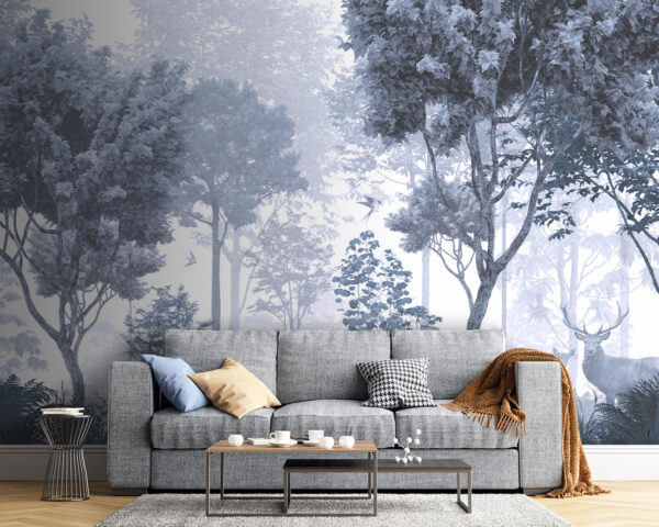 Wall murals Group of trees and plants