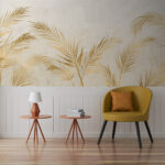 Wall murals Elegant palms in serene hues.