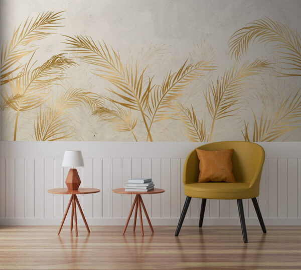 Elegant palms in serene hues Wall murals Elegant palms in serene hues