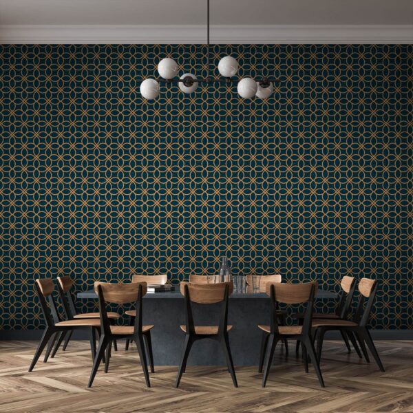Pattern of circles and lines Wall murals Pattern of circles and lines