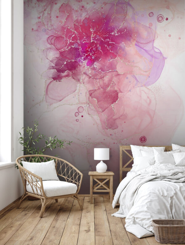 Pink and purple flower Wall murals Pink and purple flower