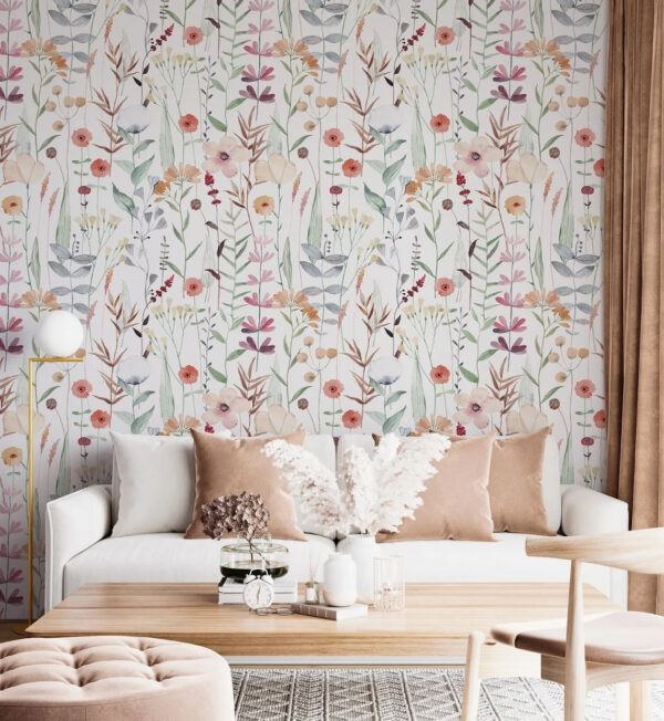 Wall murals Colorful floral garden in spring (SKU: u71737) Wall murals Wall murals Colorful floral garden in spring (SKU: u71737)
