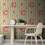 Wall murals Wallpaper with flowers on it