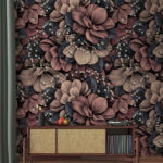 Wall murals Elegant floral pattern with intricate details.