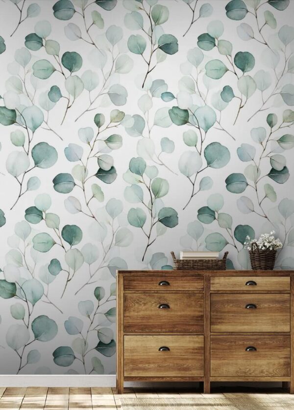 White flower on a branch Wall murals White flower on a branch