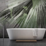 Wall murals Nature-inspired artistic palm design