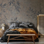 Wall murals Natural foliage pattern on textured background