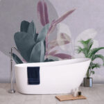 Wall mural Abstract foliage with soft colors
