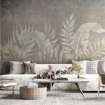 Wall murals Serene botanical elegance on display