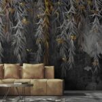 Wall murals Whispers of nature in muted tones