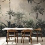 Wall murals Group of trees and plants