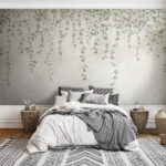 Wall murals Blurry image of a leaf