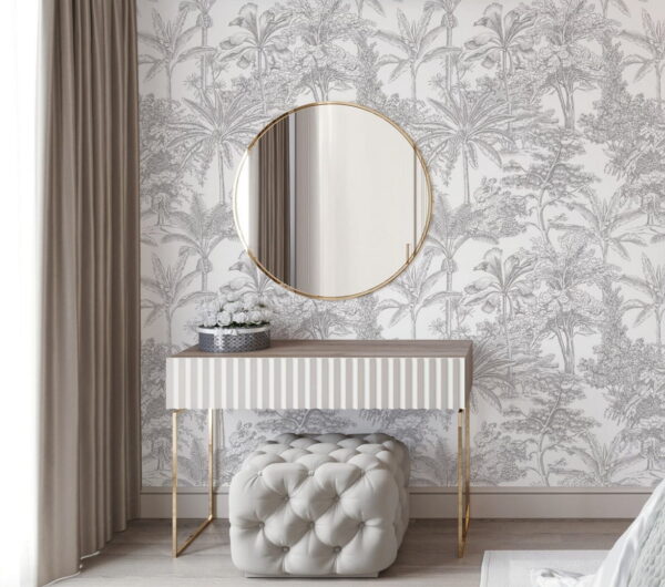 Pattern of palm trees Wall murals Pattern of palm trees