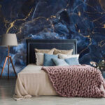 Wall murals Abstract dark and shimmering pattern.