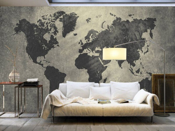 Map of the north america Wall murals Map of the north america