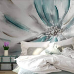 Wall murals Flowery elegance in soft hues