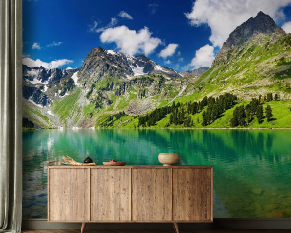 Large rock in the water Wall murals Large rock in the water