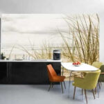 Wall murals Sand dunes and ocean waves