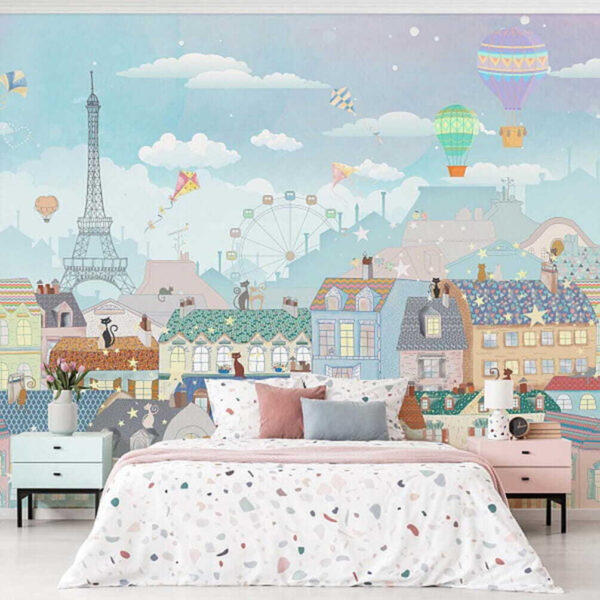 Hot air balloon in the sky Wall murals Hot air balloon in the sky