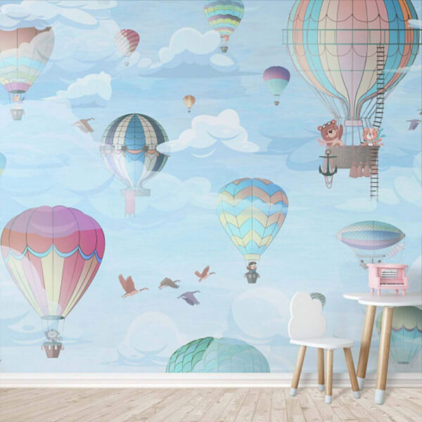 Pattern of hot air balloons Wall murals Pattern of hot air balloons