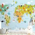 Wall murals Colorful hot air balloon