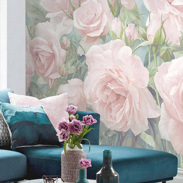 Group of pink roses Wall murals Group of pink roses