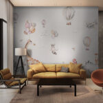 Wall murals Cartoon of a hippo